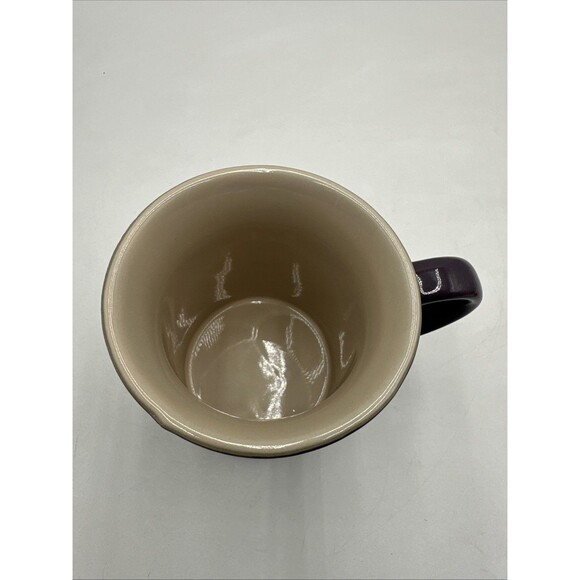 "Cassis" Purple 12 Oz LE CREUSET 4" Tall Straight Mug NWT Stoneware Coffee Cup - Picture 2 of 6